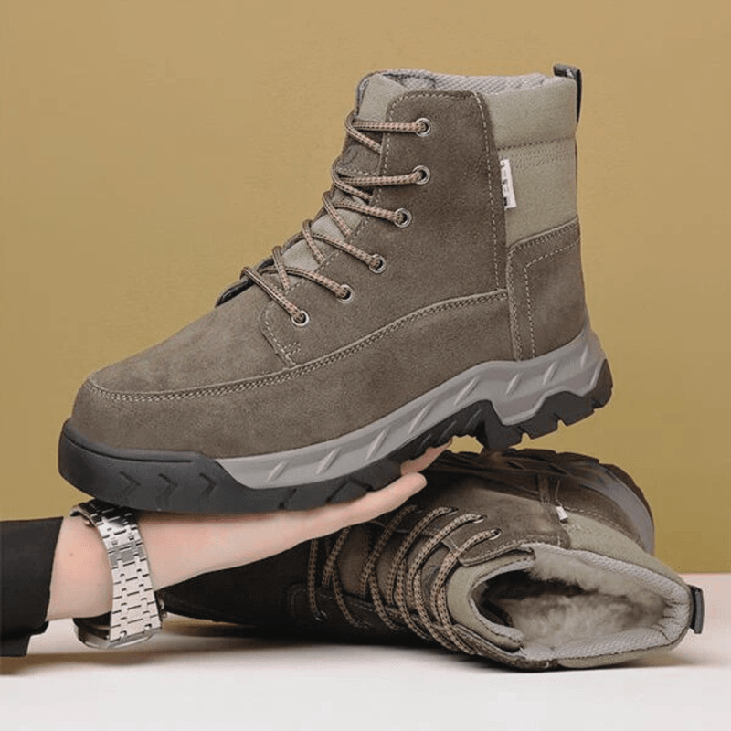 Warme Heren Winterlaarzen met Bontvoering – Stijlvolle en Comfortabele Outdoor Stappers