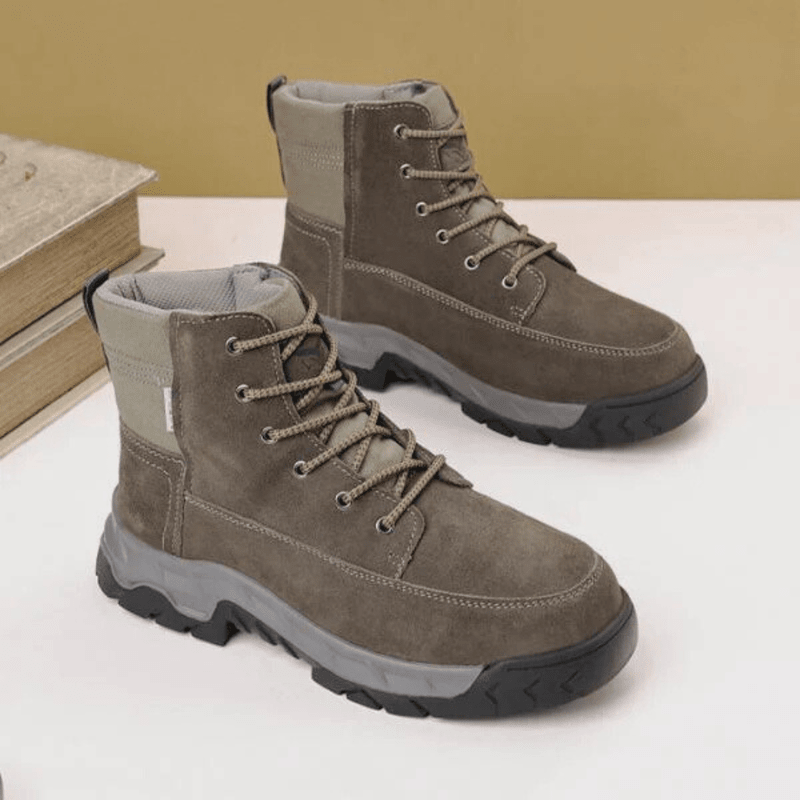 Warme Heren Winterlaarzen met Bontvoering – Stijlvolle en Comfortabele Outdoor Stappers