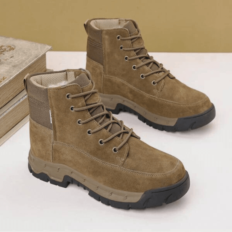 Warme Heren Winterlaarzen met Bontvoering – Stijlvolle en Comfortabele Outdoor Stappers
