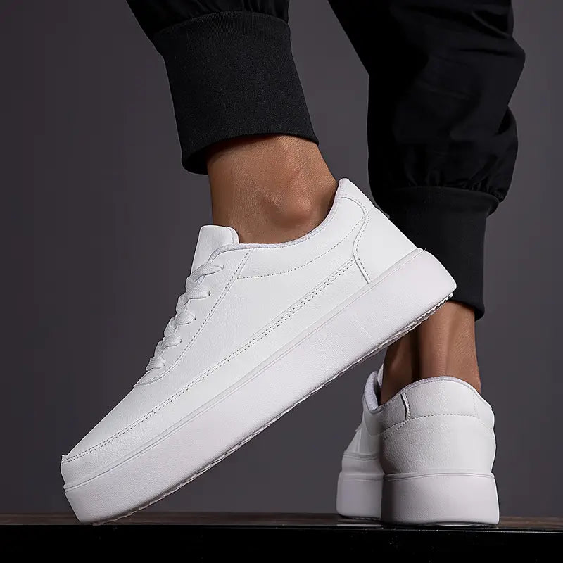 Heren Skateschoenen | Synthetisch Wit, Minimalistisch Design