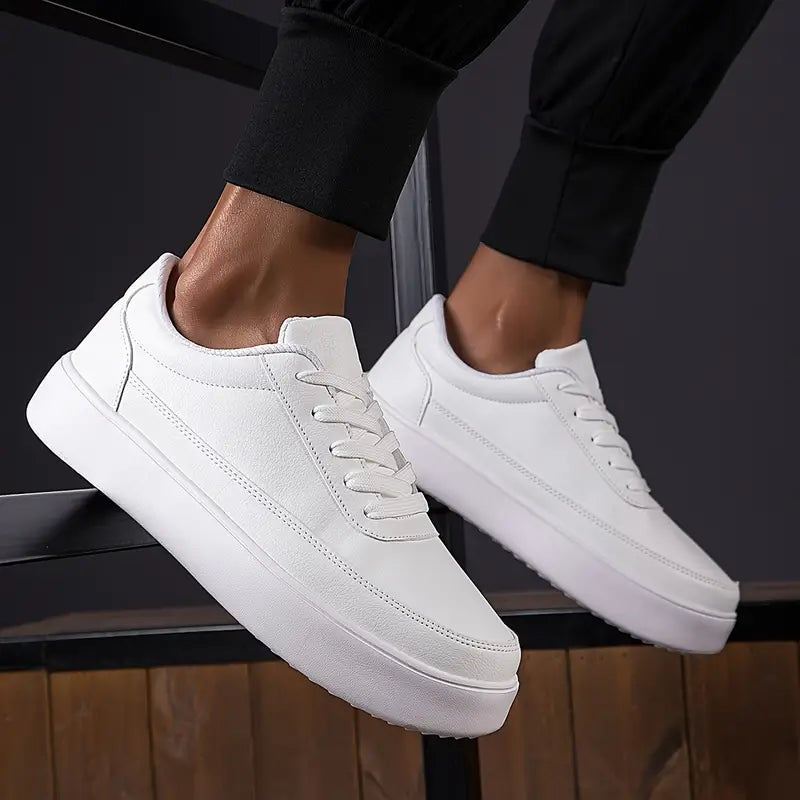 Heren Skateschoenen | Synthetisch Wit, Minimalistisch Design